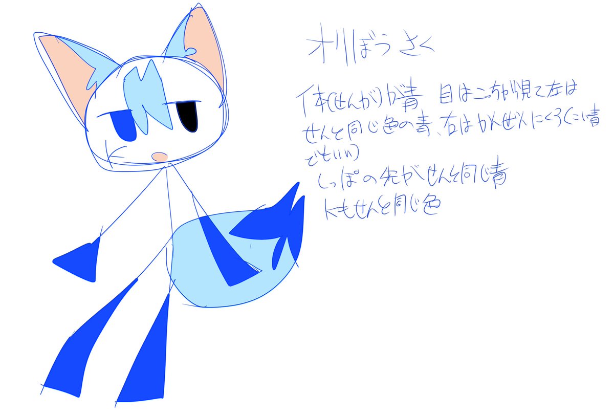 sa_ppo's tweet image. さくの見た目の資料です、リプにそれぞれの目の資料とかどういう態度とか載せます、全員ベースの色はさくと同じです、あとかきわすれてるけど全員人間の耳あります