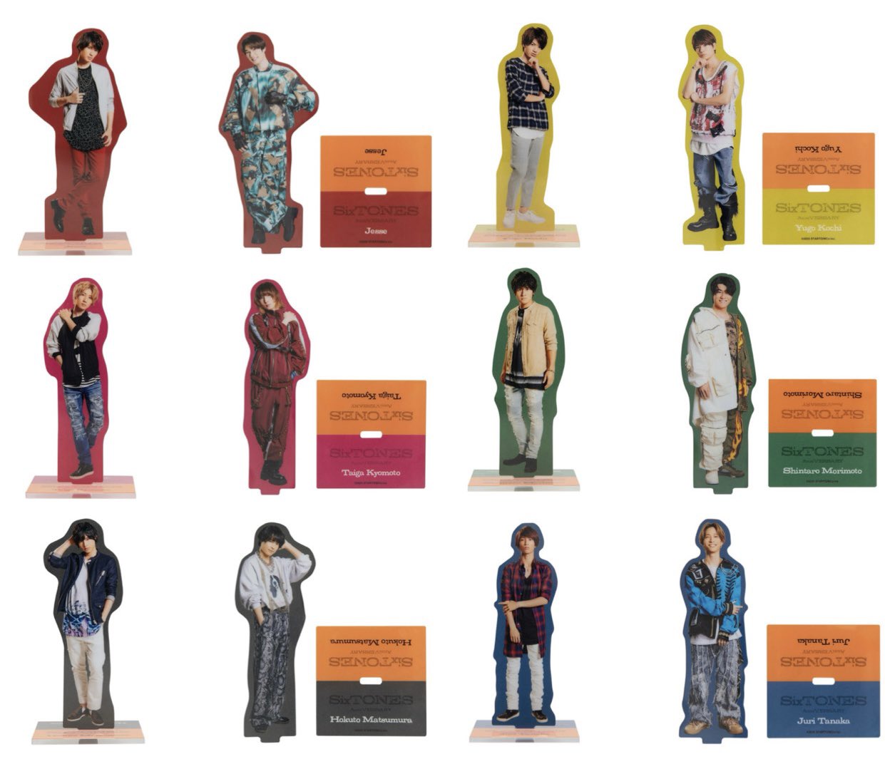 SixTONES 両面アクスタ 6人セット【新品未開封】 SixTONES両面アクリルスタンドAnniVERSARY6人セット新品未開封