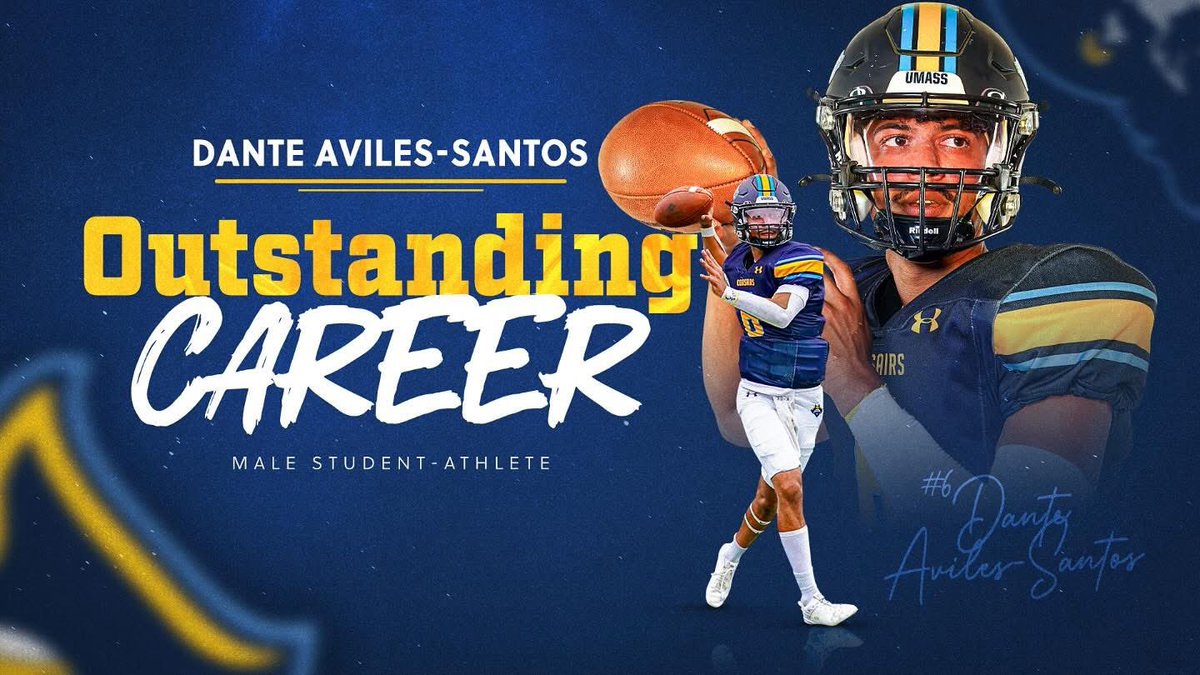UMass Dartmouth Football (@corsairfootball) on Twitter photo Congratulations to Gr. QB Dante Aviles-Santos (<a href="/CHSClippersFB/">Cumberland Football</a>) on being named the 2024-25 <a href="/UMassDAthletics/">UMassD Athletics</a> Male “Most Outstanding Career” award winner!
#WinTheRep🏴☠️ Congratulations to Gr. QB Dante Aviles-Santos (<a href="/CHSClippersFB/">Cumberland Football</a>) on being named the 2024-25 <a href="/UMassDAthletics/">UMassD Athletics</a> Male “Most Outstanding Career” award winner!
#WinTheRep🏴☠️