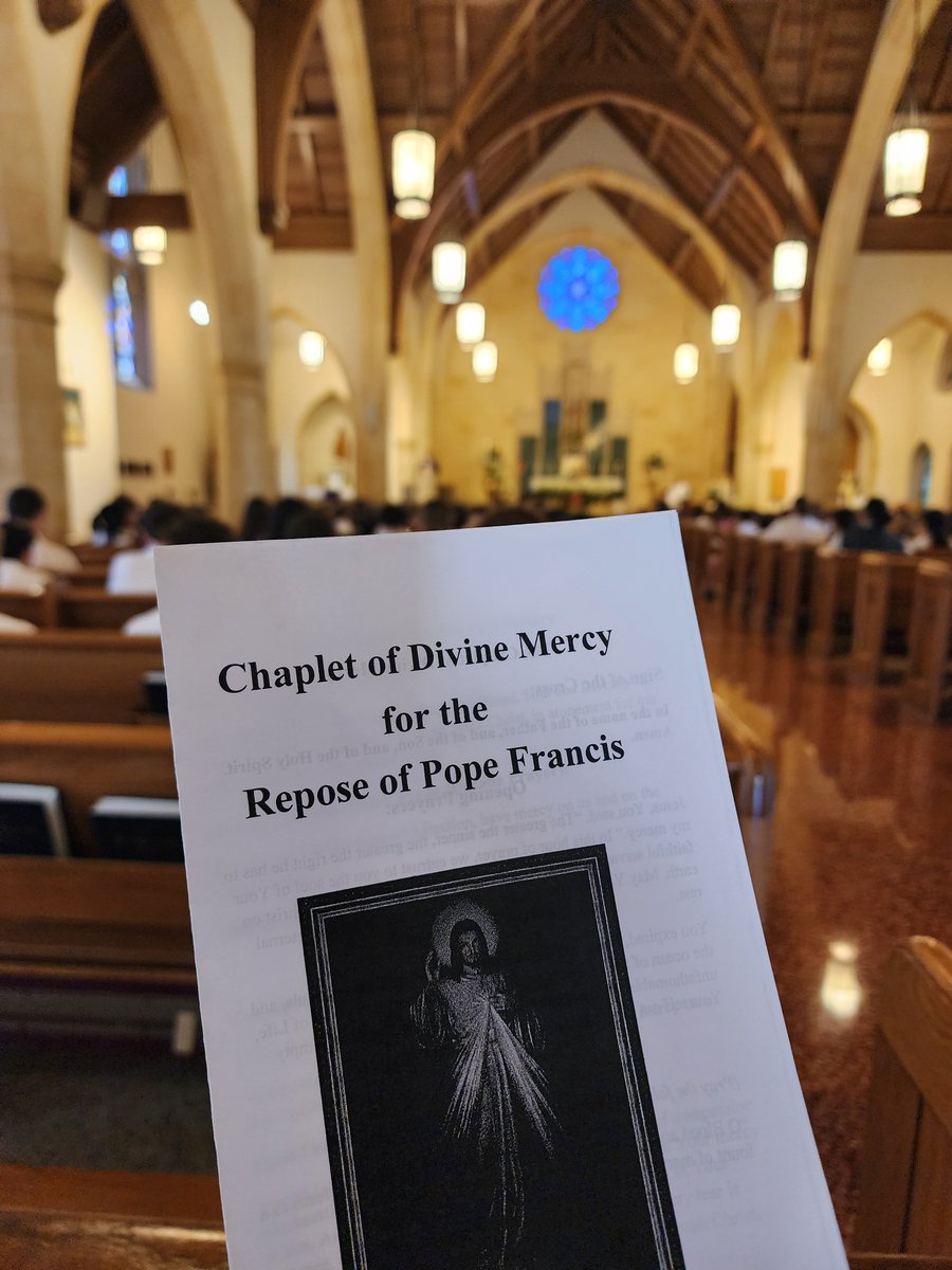 Grateful to join Annunciation School as students from our Central Westchester Schools prayed the Chaplet of the Divine Mercy for Pope Francis. Their reverence and prayerful spirit beautifully honored his life of faith and service.