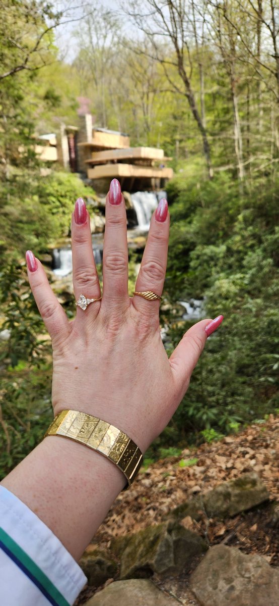 If I'm slow answering your email it's because I was busy staring at my engagement ring.