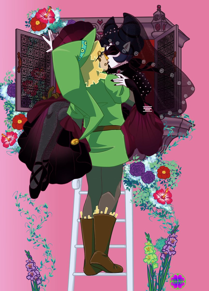 ya'll should recognize that the green dressed clown is haystack, and his beloved vampire clowness, belladona, who belongs to <a href="/LiliDivine_arts/">Lili-Divine Artist (COMM OPEN)</a> 

#clowns #clown #clownoc #killerclown #haystacktheclown #belladonatheclown #artcollab #clowntoclowncommunication #alienclown