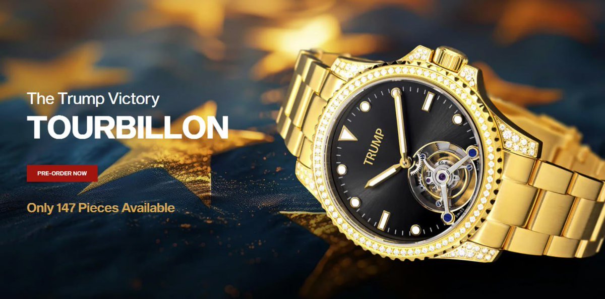 🐯 $TRUMP 밈코인, 이젠 시계까지 줍니다.

🕰 147개 한정판 트럼프 시계
💰 개당 $100,000짜리 시계
👑 단 4명만 받음 (리더보드 상위 4명)
거기다…
🥂 5월 22일, 워싱턴 DC에서
 트럼프와 만찬 + VIP 리셉션 + 백악관 투어

정치도 밈이고
밈도 돈이 되고
돈은 이제… 시계가 됐습니다.

👉