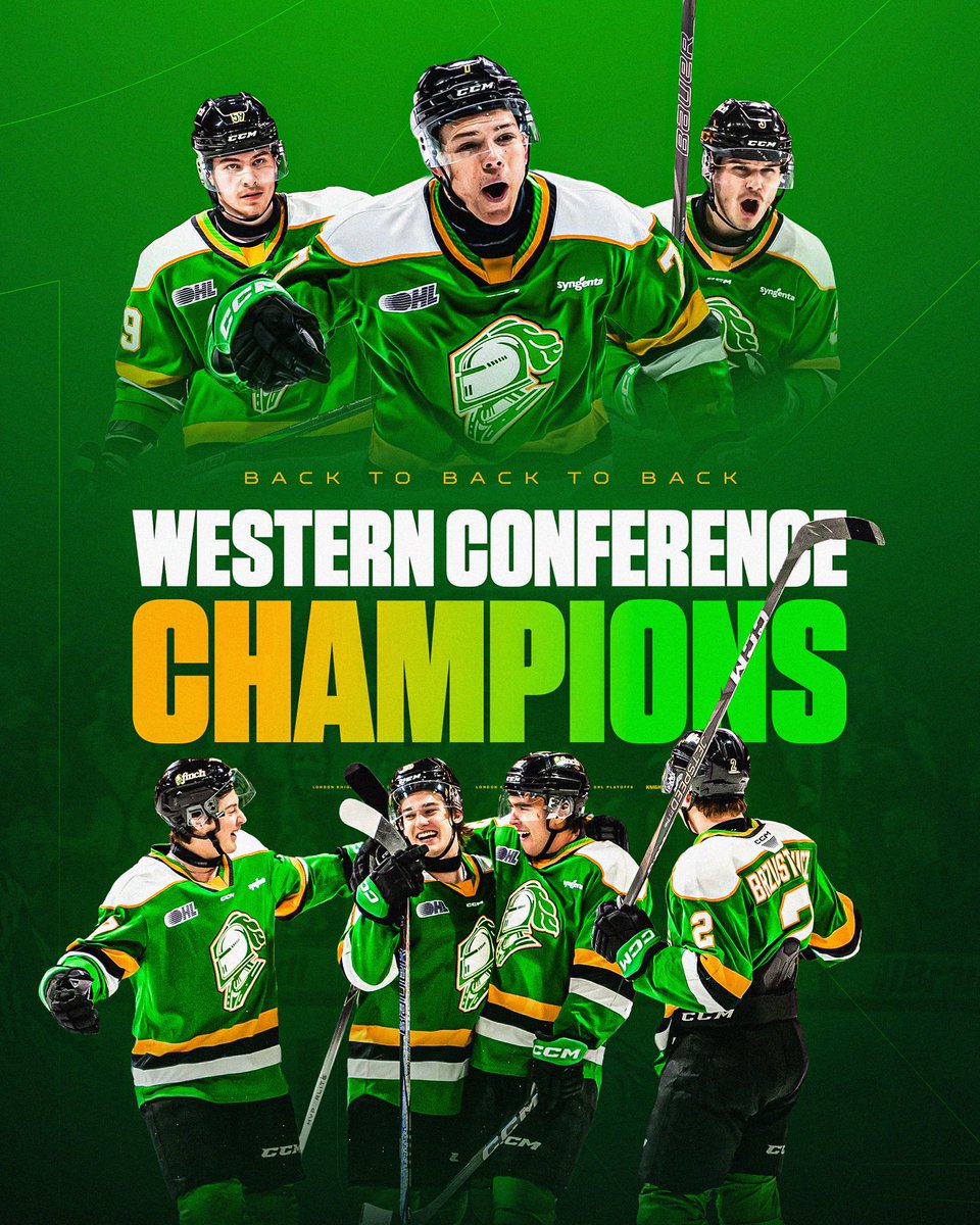 THE LONDON KNIGHTS ARE CONFERENCE CHAMPIONS AGAIN!!!!!!!!