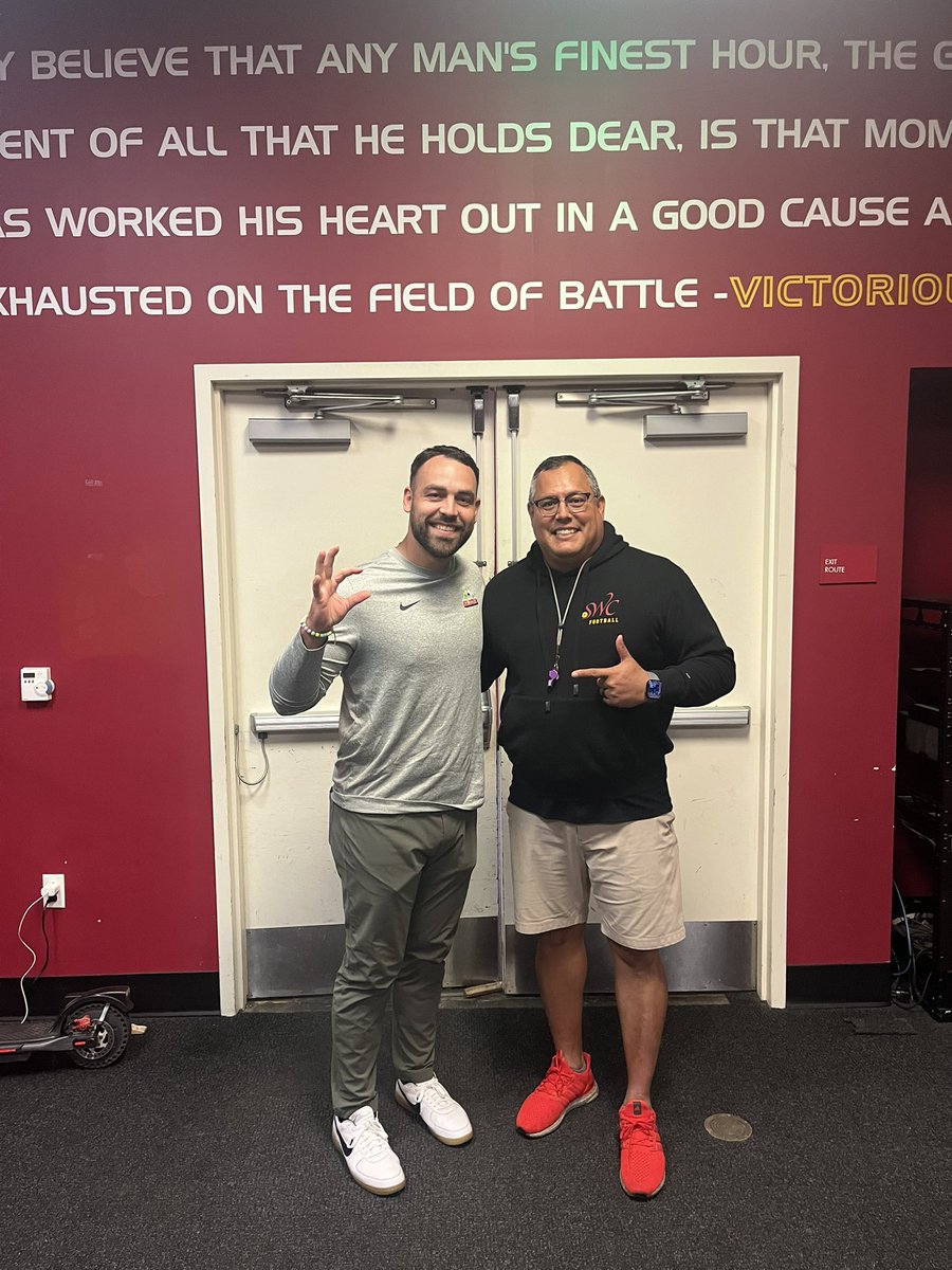 Southwestern College Football (@swcjaguarfb) on Twitter photo Thank you <a href="/CoachJ_Miller/">Josh Miller</a> & <a href="/ArizonaFBall/">Arizona Football</a> for stopping by practice and recruiting our guys! Big news coming soon! If you want P4 exposure come to SouthWestern! It’s just getting started!
#GoLEFT👈🏽 #BearDown🐻 Thank you <a href="/CoachJ_Miller/">Josh Miller</a> & <a href="/ArizonaFBall/">Arizona Football</a> for stopping by practice and recruiting our guys! Big news coming soon! If you want P4 exposure come to SouthWestern! It’s just getting started!
#GoLEFT👈🏽 #BearDown🐻
