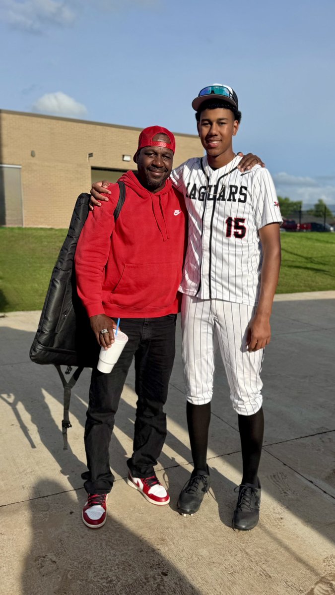CoachAdvocate21's tweet photo. Nephew pitched against a top 50 team in the nation tonight in Edmond Memorial and got the W! He wont post it, but unk will! #WestMoore @jags_baseball @anthonycarter_t you one of them ones! #CarterBoy https://t.co/wd02aqvB6g
