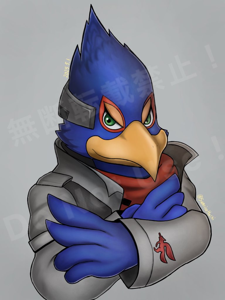 SunriseHachi's tweet image. 最近リトに浮気気味なんでファルコ描き描き
初心に戻って腕組み姿

#ファルコ 
#falco