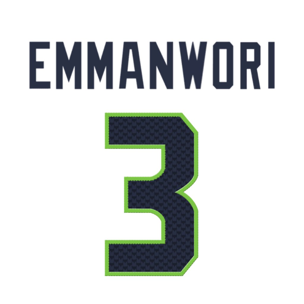 NFL Jersey Numbers (@nfl_jersey_num) on Twitter photo Seattle Seahawks DB Nick Emmanwori (<a href="/Eman7Nick/">Nick Emmanwori</a>) is wearing number 3. Last assigned to Russell Wilson. #Seahawks Seattle Seahawks DB Nick Emmanwori (<a href="/Eman7Nick/">Nick Emmanwori</a>) is wearing number 3. Last assigned to Russell Wilson. #Seahawks