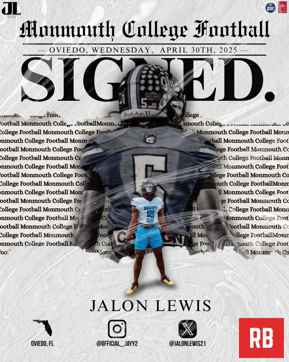 Jalon Lewis (@jalonlewis21) on Twitter photo New Chapter!🔴⚪️
Go support the IG instagram.com/p/DJF4y5YtxYj/…
<a href="/RollScotsFB/">Monmouth College Football</a>
<a href="/CoachFreitag/">Joe Freitag</a>
<a href="/CoachJHealy/">Coach Jack Healy</a>
<a href="/Hagerty_FB/">Hagerty Football</a>
<a href="/Coach_Bock/">Joshua Bock</a>
<a href="/1CoachQ/">Coach Quinones</a> New Chapter!🔴⚪️
Go support the IG instagram.com/p/DJF4y5YtxYj/…
<a href="/RollScotsFB/">Monmouth College Football</a>
<a href="/CoachFreitag/">Joe Freitag</a>
<a href="/CoachJHealy/">Coach Jack Healy</a>
<a href="/Hagerty_FB/">Hagerty Football</a>
<a href="/Coach_Bock/">Joshua Bock</a>
<a href="/1CoachQ/">Coach Quinones</a>