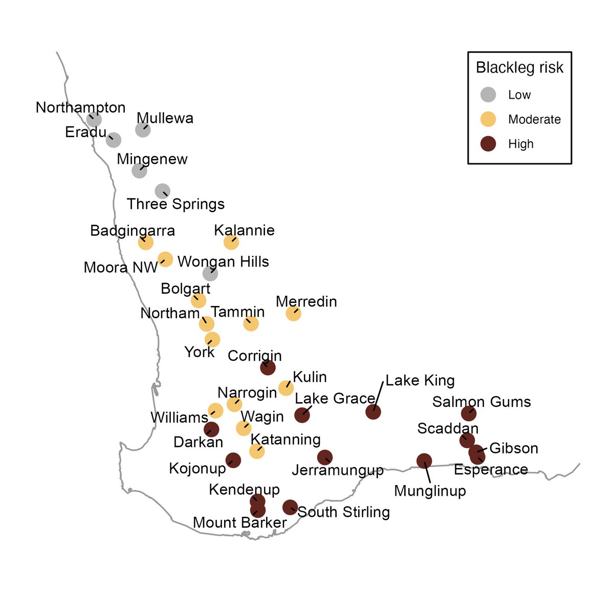 If you have recently sown canola in WA you might need to apply a fungicide at the 4-6 leaf stage to manage backleg crown canker. Use the <a href="/DPIRDbroadacre/">DPIRD Broadacre - WA Grains & Livestock</a>  and <a href="/theGRDC/">GRDC</a> blackleg risk forecasts on the DPIRD website to work out your risk. dpird.wa.gov.au/businesses/pla…