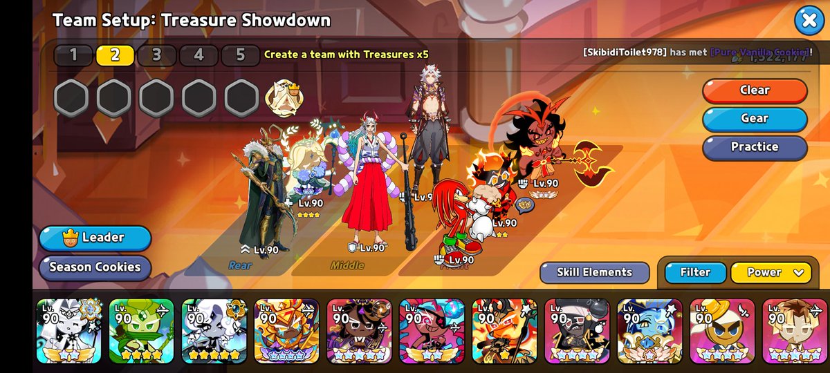 Numishi1's tweet image. Y’all, idk if my arcade team is op hmm #cookierunkingdom