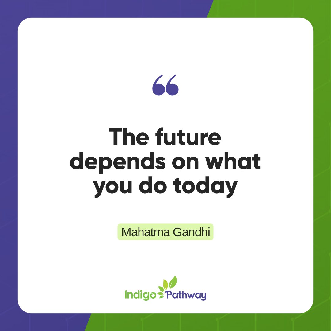 IndigoPathway's tweet photo. What you choose to act on today shapes not only your career path but your purpose. At IndigoPathway, we're here to help you make each step count. https://t.co/1NmR7kWFT2