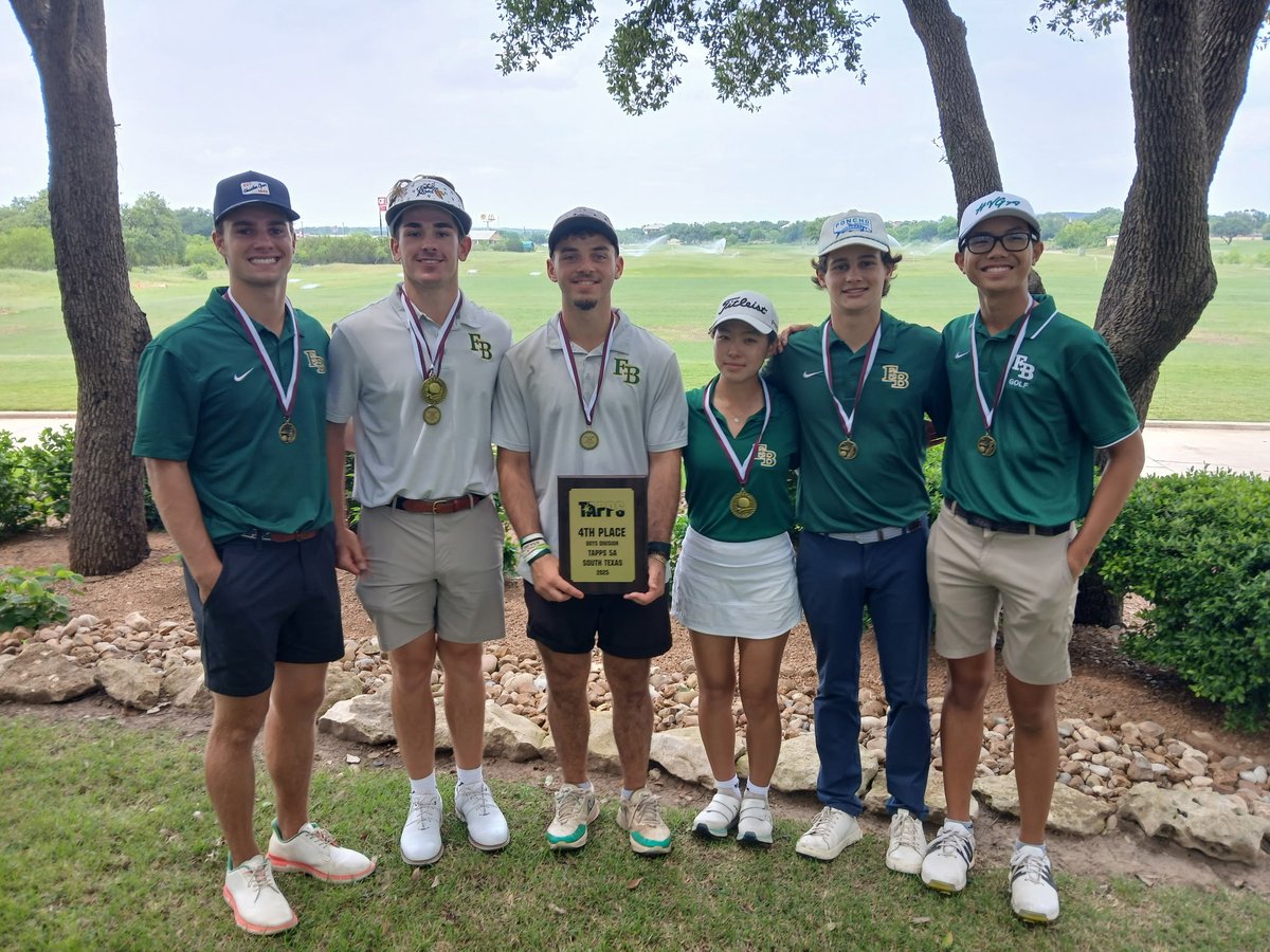 Fort Bend Christian Academy (@fbeagles) on Twitter photo STATE BOUND! Congratulations to Jamison Louie and the FBCA boys golf team: Eli Walker Campbell, Andrew Jammal, Gavin Low, Jacob To and Hayden Millis on qualifying for the TAPPS 5A State Tournament, happening May 5 & 6. Go Eagles! <a href="/FBCAathletics/">Fort Bend Christian Academy Athletics</a> STATE BOUND! Congratulations to Jamison Louie and the FBCA boys golf team: Eli Walker Campbell, Andrew Jammal, Gavin Low, Jacob To and Hayden Millis on qualifying for the TAPPS 5A State Tournament, happening May 5 & 6. Go Eagles! <a href="/FBCAathletics/">Fort Bend Christian Academy Athletics</a>