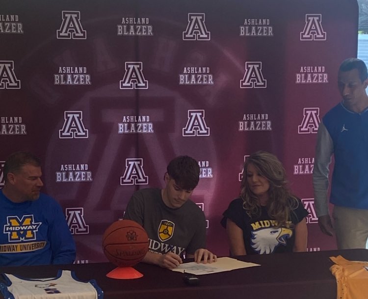 Congratulations to Basketball Player, Preston Hoskins on his signing today with Midway University!!!