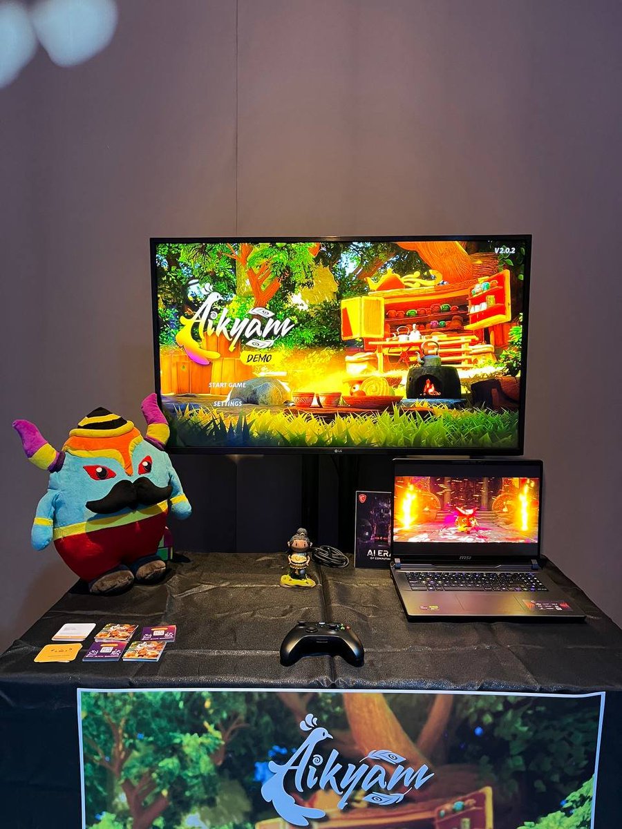 📸 We’ve got a photo recap from the latest #EhGameExpo

<a href="/aikyamgame/">Aikyam | WISHLIST NOW!</a> by <a href="/1kstarsstudio/">Thousand Stars</a>

Aikyam invites you into a vibrant world full of magic, color, and charm. The setup was gorgeous and the game looks like a cozy adventure waiting to happen!

#indiedev #gamedev #indiegamedev
