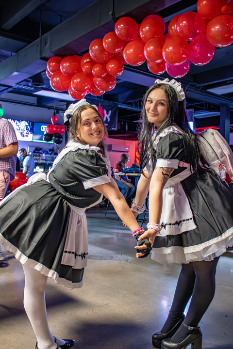 Heres some pics from our 2nd anniversary party! We had a blast with a live DJ, our HALO 3 Lan + other tournaments happening. Amazing staff from Sweet Abyss Maid Cafe, an amazing food truck, our amazing sponsors at REDBULL and of course BEER PONG! 

Thanks to everyone who came by