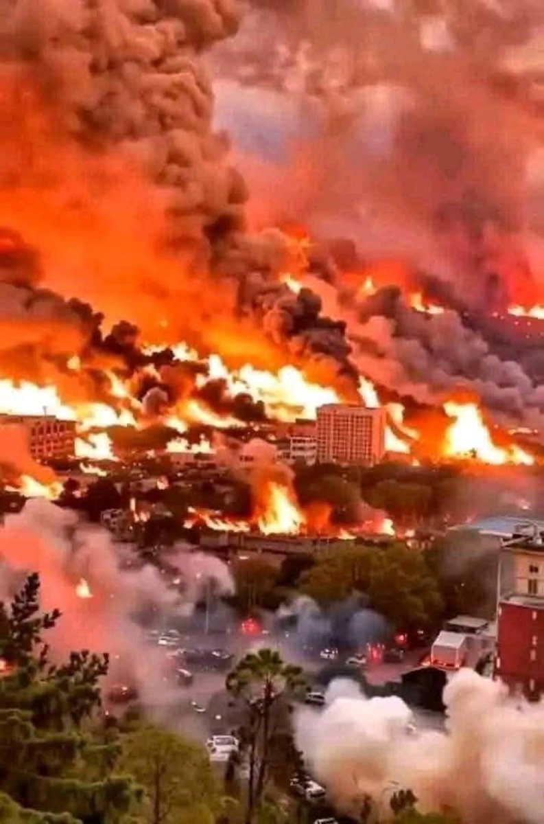 Israel is burning. Pray for the fire!