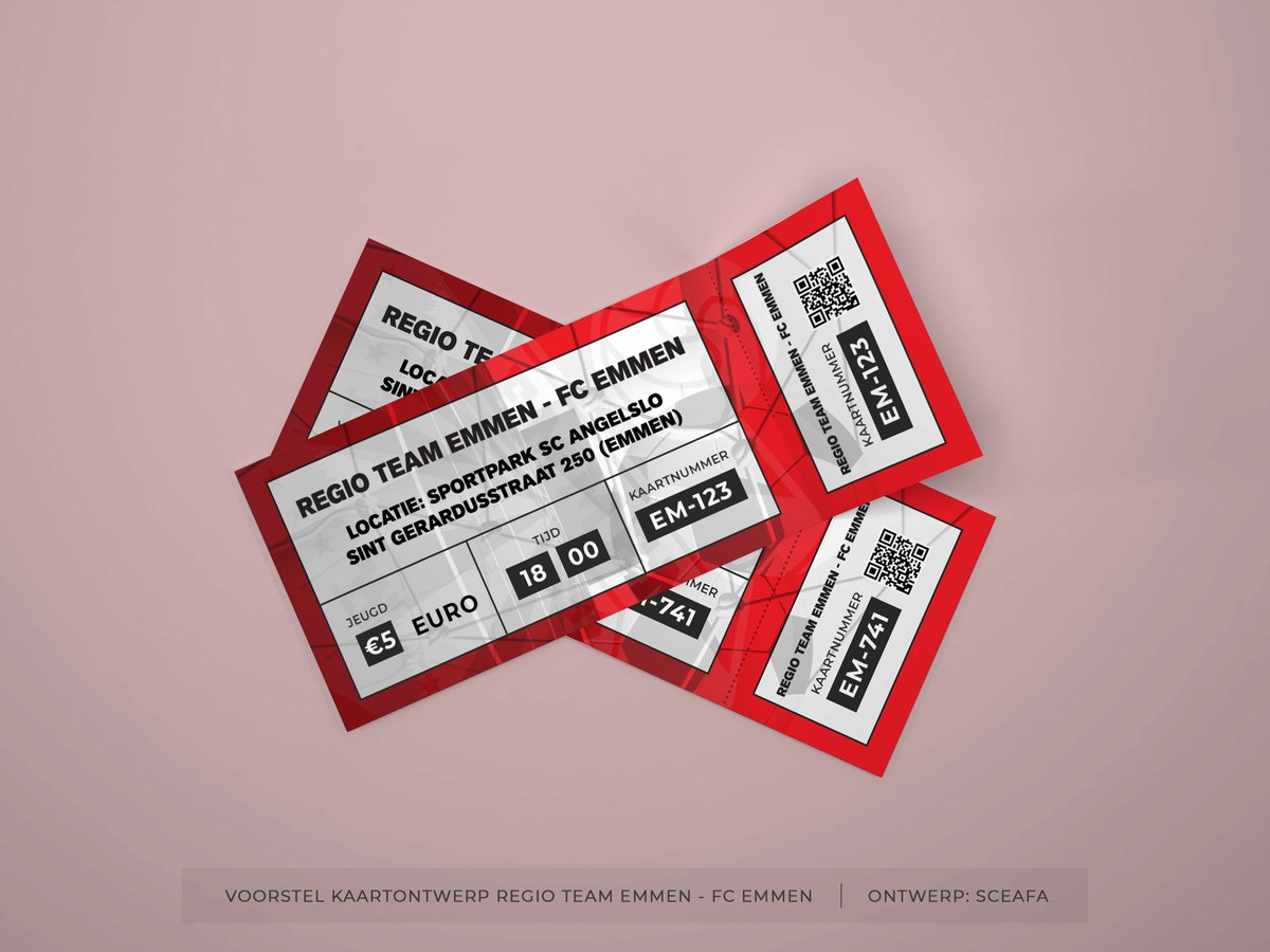 sceafa_studios's tweet image. Work In Progress...

Regio Team Emmen - FC Emmen Ticket Design 

#GraphicDesign #Tickets #TicketDesign #EventTicketDesign #FootballMatch #Match #Football #Soccer #SoccerMatch #Emmen #DoWork #AlwaysDoWork #Graphics #CreativeServices #Services #DesignServices #Creative #Studio