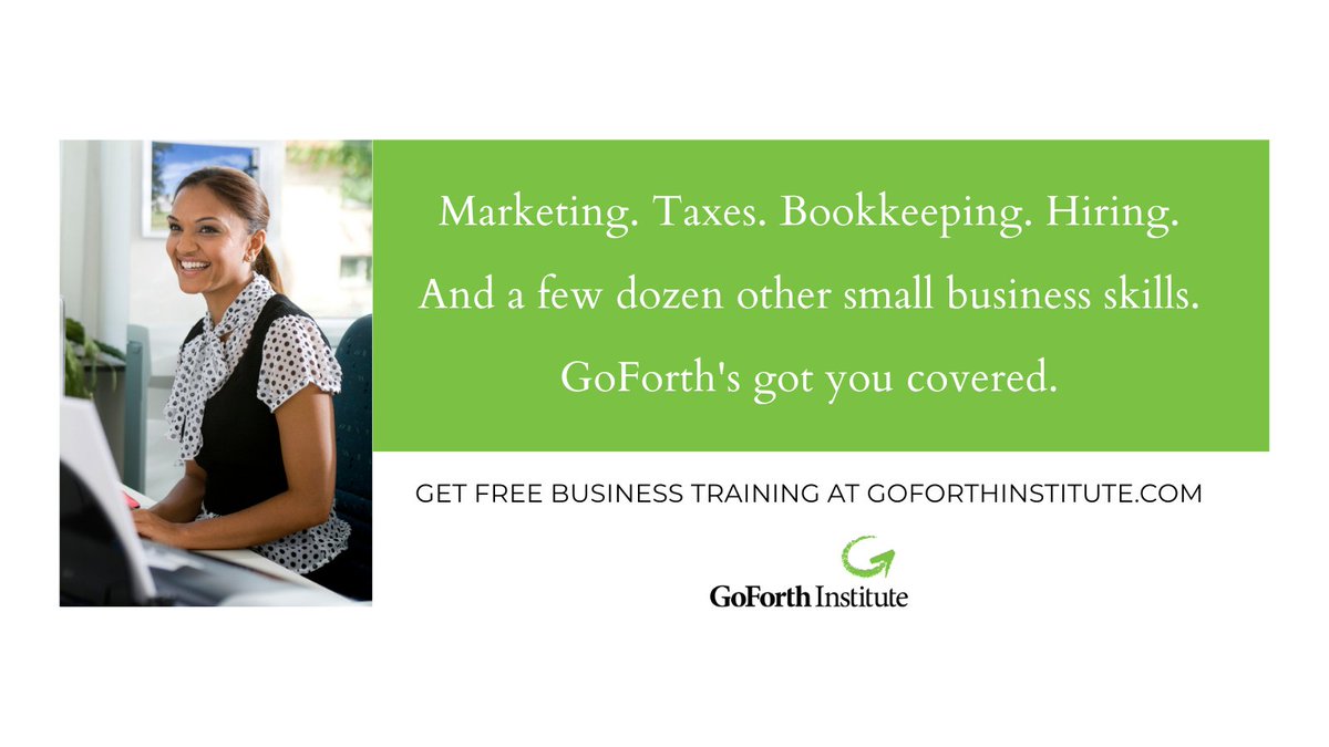 Marketing. Taxes. Bookkeeping. Hiring. And a few dozen other small business skills. GoForth's got you covered.

Coming May 1!