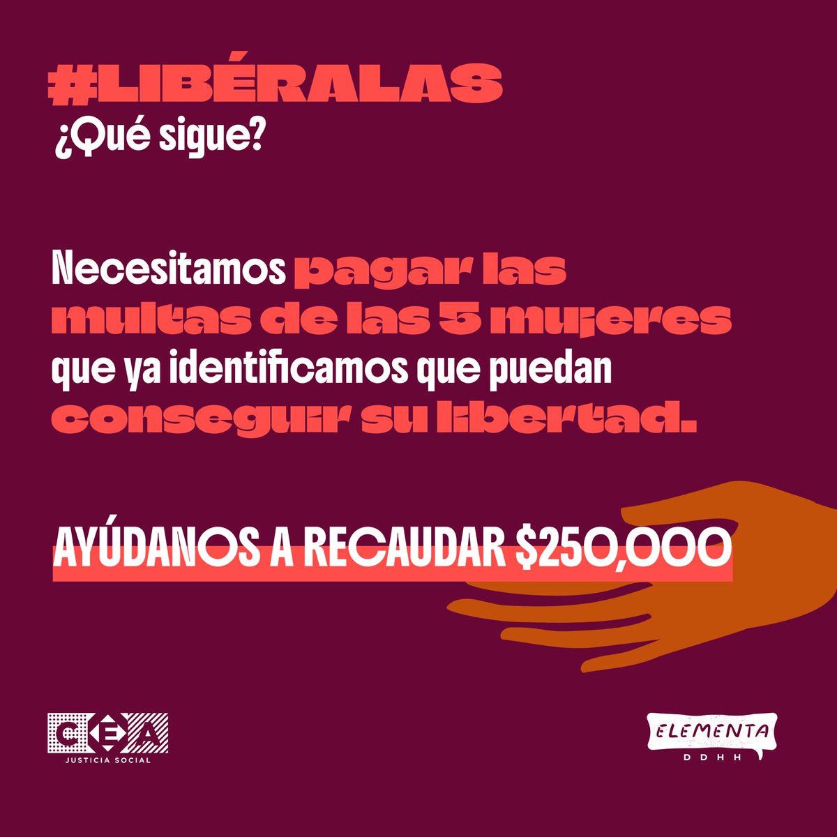 ¡En horabuena! 🙌🏼
Hoy <a href="/arturoelias/">Arturo Elias Ayub</a> anunció que <a href="/Fund_CarlosSlim/">FundaciónCarlosSlim</a> pagará las fianzas de todas las personas en prisión que por ley sean permitidas. 

Aprovechamos para invitarles a conocer nuestro nuestro Mecanismo para liberar a mujeres que están en prisión injustamente ⬇️