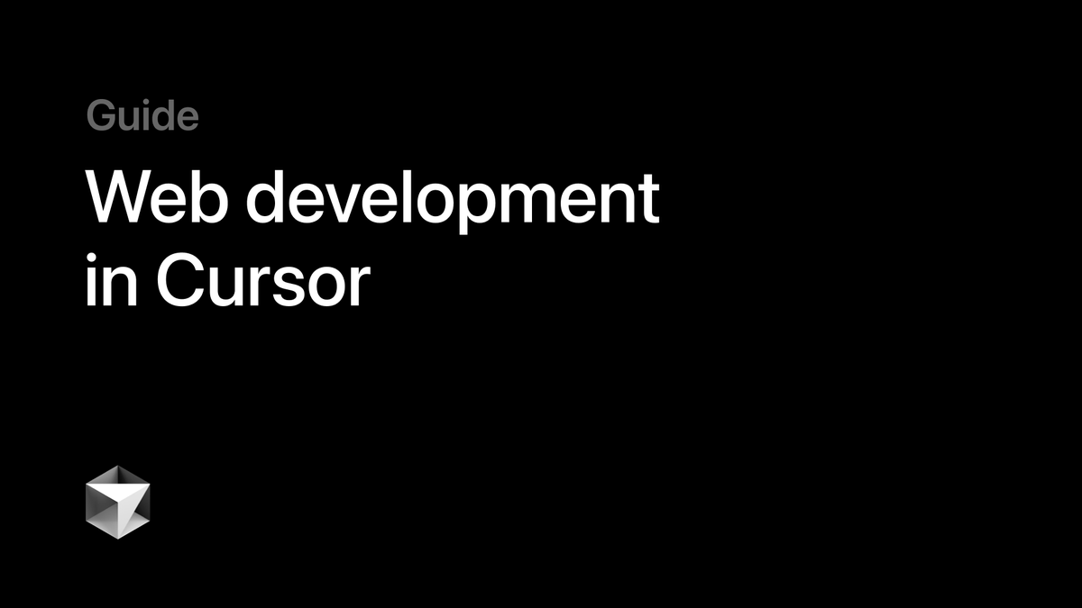 new guide published, this time for web development in <a href="/cursor_ai/">Cursor</a>

link in comment below
