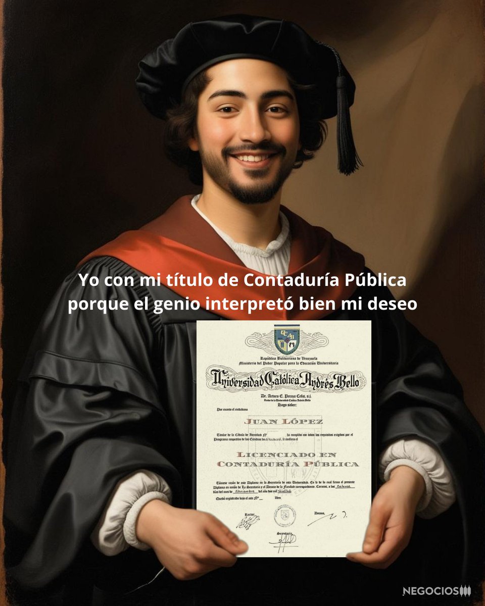 ✨ Cuando el genio interpreta bien tus deseos y te gradúas de la mejor Universidad Privada de Venezuela ✨ #UCAB #Venezuela #Administración #Contaduría #Genio