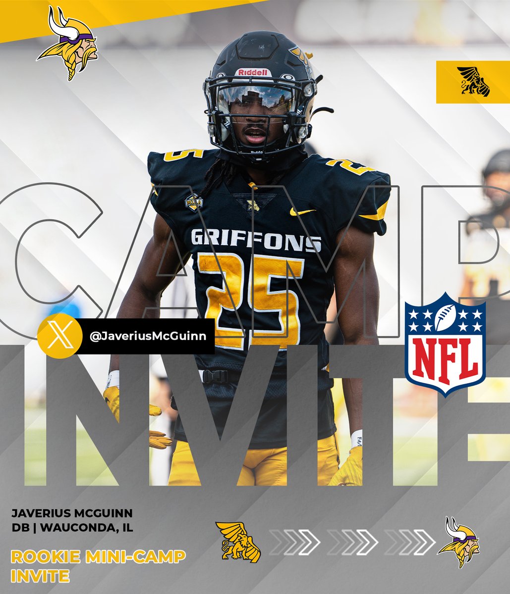 Missouri Western Football (@mwsu_football) on Twitter photo Minneapolis bound🫡
<a href="/JaveriusMcguinn/">Javerius McGuinn</a> has 𝙚𝙖𝙧𝙣𝙚𝙙 a Rookie Mini-Camp invite from the <a href="/Vikings/">Minnesota Vikings</a>!
#A10Mentality Minneapolis bound🫡
<a href="/JaveriusMcguinn/">Javerius McGuinn</a> has 𝙚𝙖𝙧𝙣𝙚𝙙 a Rookie Mini-Camp invite from the <a href="/Vikings/">Minnesota Vikings</a>!
#A10Mentality