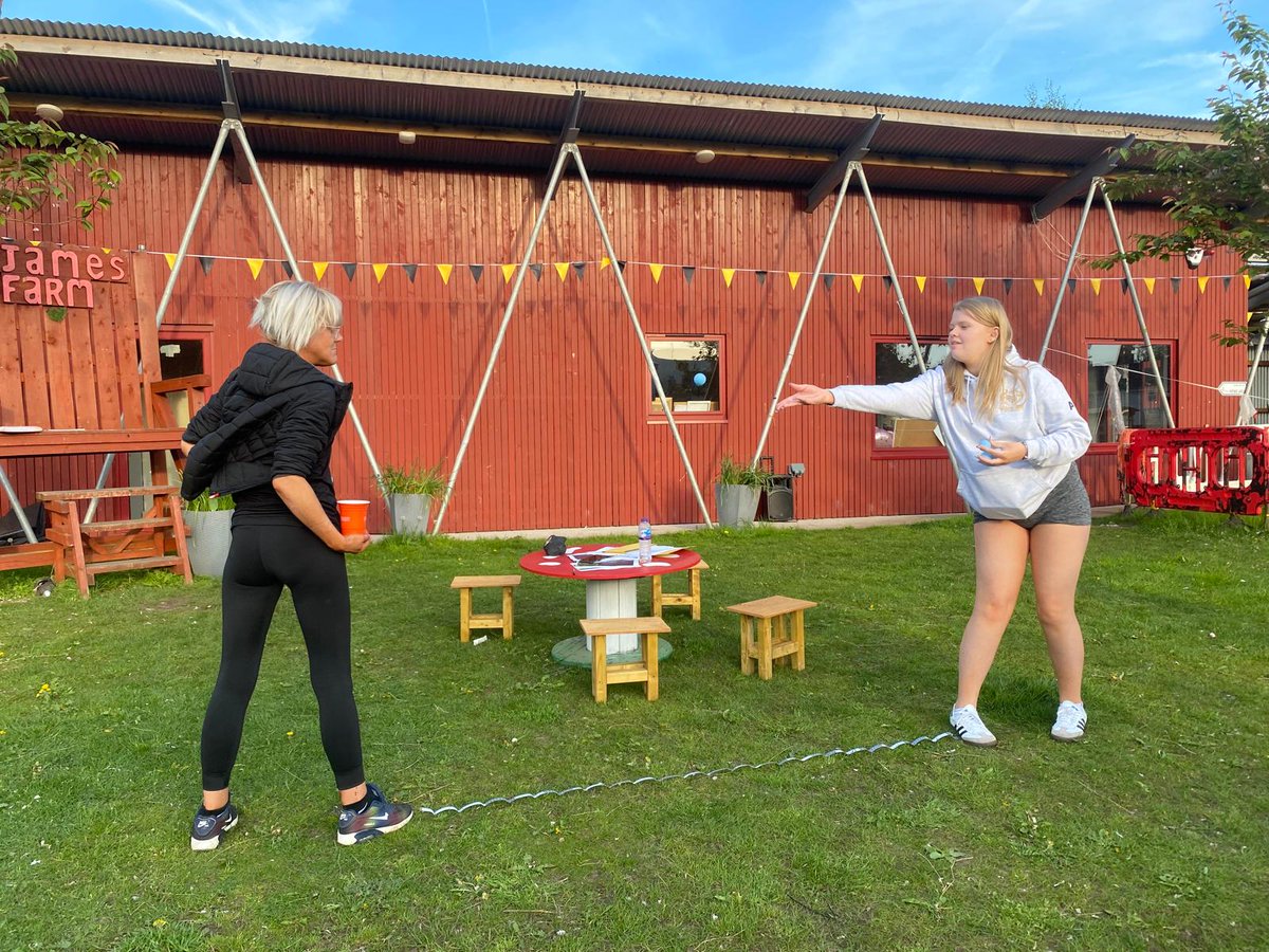 Farm volunteers team building course, can't beat outdoor learning.