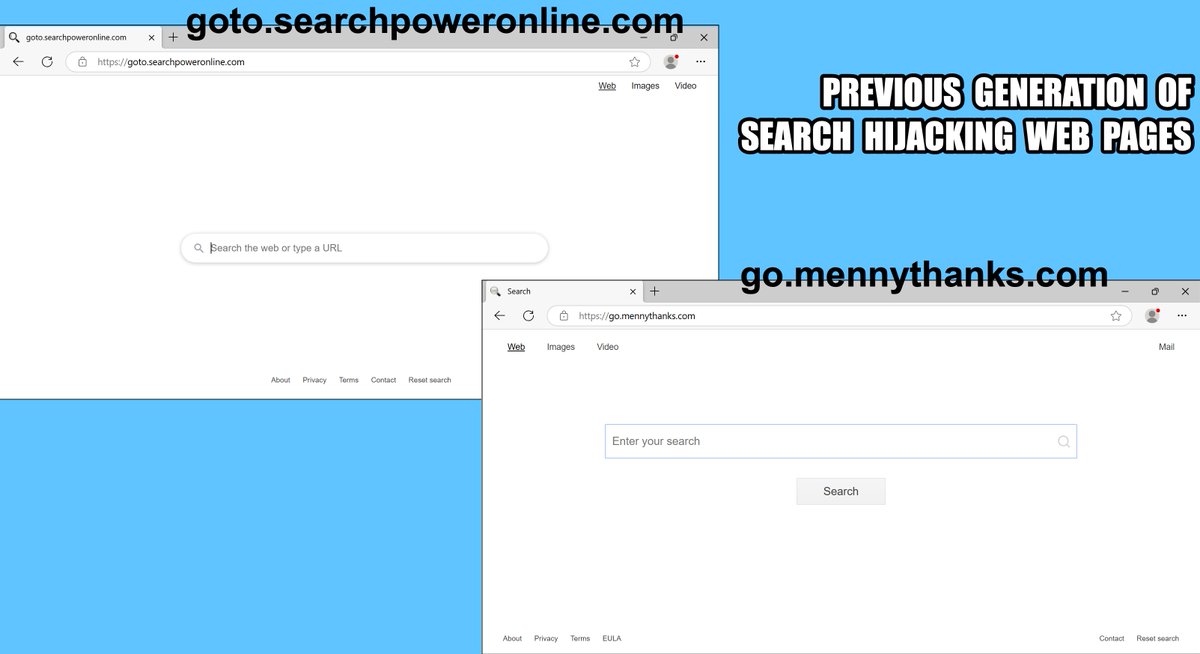 Unit42_Intel's tweet image. We&apos;ve observed a growing volume of domains used for deceptive search pages. This type of activity is typically associated with #BrowserHijacking. These pages more closely mimic Chrome&apos;s &quot;New Tab&quot; page than we&apos;ve seen from prior activity. Details at bit.ly/3YYVIx5