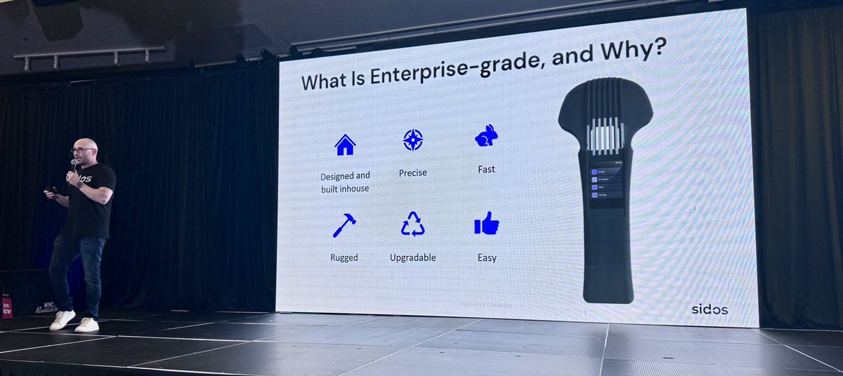 Konstantine from <a href="/SidosSystems/">Sidos</a> shows off the Wave as an enterprise #WiFi data collection tool that has micro applications for consumer markets as well. All at the Wi-Fi World Congress <a href="/WiFiNowEvents/">Wi-Fi NOW</a> in Mt View California 2025.