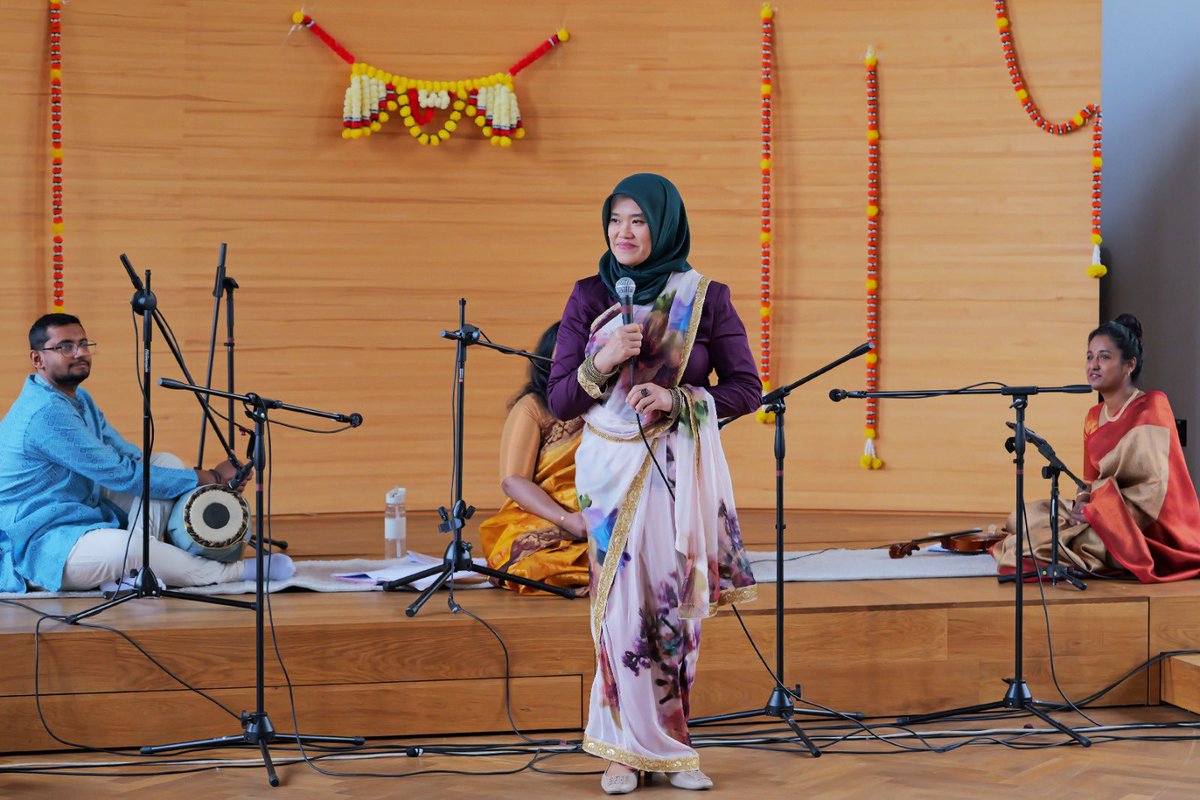 MYEmbPrague's tweet photo. On Saturday 5 April 2025, the Czech-Asia Institute of Arts and Culture (CAIAC), supported by the Embassy of Malaysia in Prague performed the musical "RAM: The Ramayana Told Through Indian Classical Live Music (Carnatic) &amp; Dance (Bharatanatyam) at Komunitni Prostor Smichov.
 
The https://t.co/y4bzbuGweY