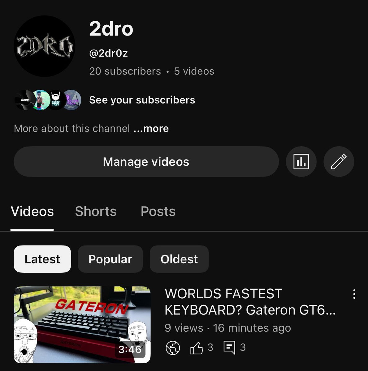 2dr0z's tweet image. Just uploaded my first YouTube video, would mean so much if you could check it out🙏🦾
youtu.be/9P6k2w0oFMQ?si…