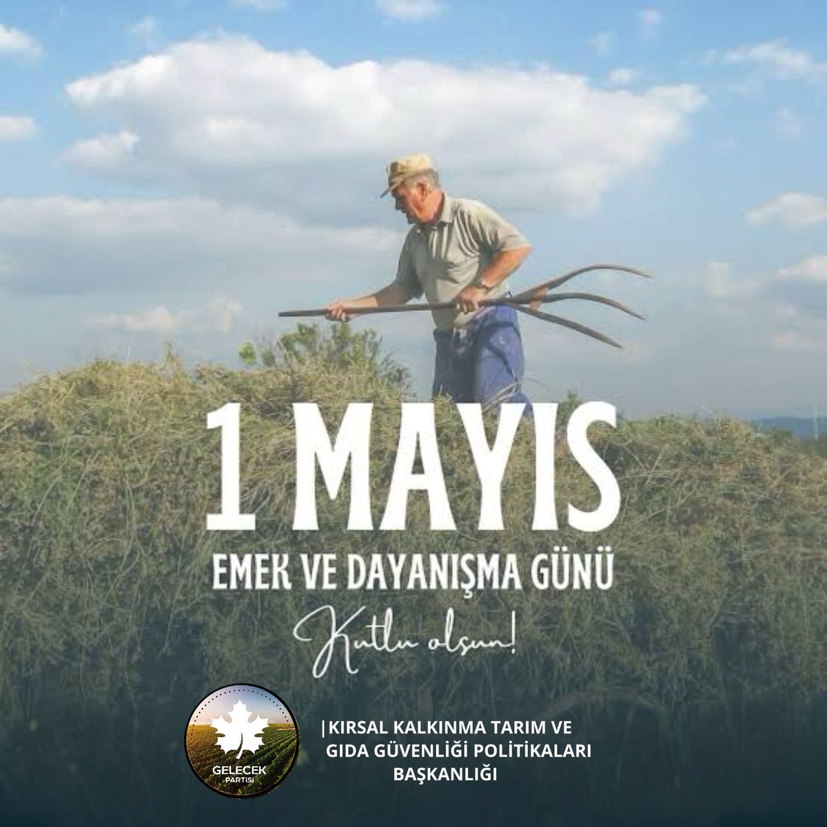 Mahir Sayın (@mahirsayn5) on Twitter photo Dünyayı döndüren ellerin bayramı kutlu olsun!
Her sabah umutla yola çıkan, emeğiyle hayatı var eden herkesin 1 Mayıs’ı kutlu olsun. Birlikte güçlüyüz, birlikte güzeliz. #1Mayıs #EmekVeDayanışmaGünü #İşçiBayramı
<a href="/Ahmet_Davutoglu/">Ahmet Davutoğlu</a>
<a href="/GelecekPartiTR/">Gelecek Partisi</a> <a href="/Gelecektarim/">Gelecek Partisi Kırsal Kalkınma Tarım ve Gıda</a> Dünyayı döndüren ellerin bayramı kutlu olsun!
Her sabah umutla yola çıkan, emeğiyle hayatı var eden herkesin 1 Mayıs’ı kutlu olsun. Birlikte güçlüyüz, birlikte güzeliz. #1Mayıs #EmekVeDayanışmaGünü #İşçiBayramı
<a href="/Ahmet_Davutoglu/">Ahmet Davutoğlu</a>
<a href="/GelecekPartiTR/">Gelecek Partisi</a> <a href="/Gelecektarim/">Gelecek Partisi Kırsal Kalkınma Tarım ve Gıda</a>