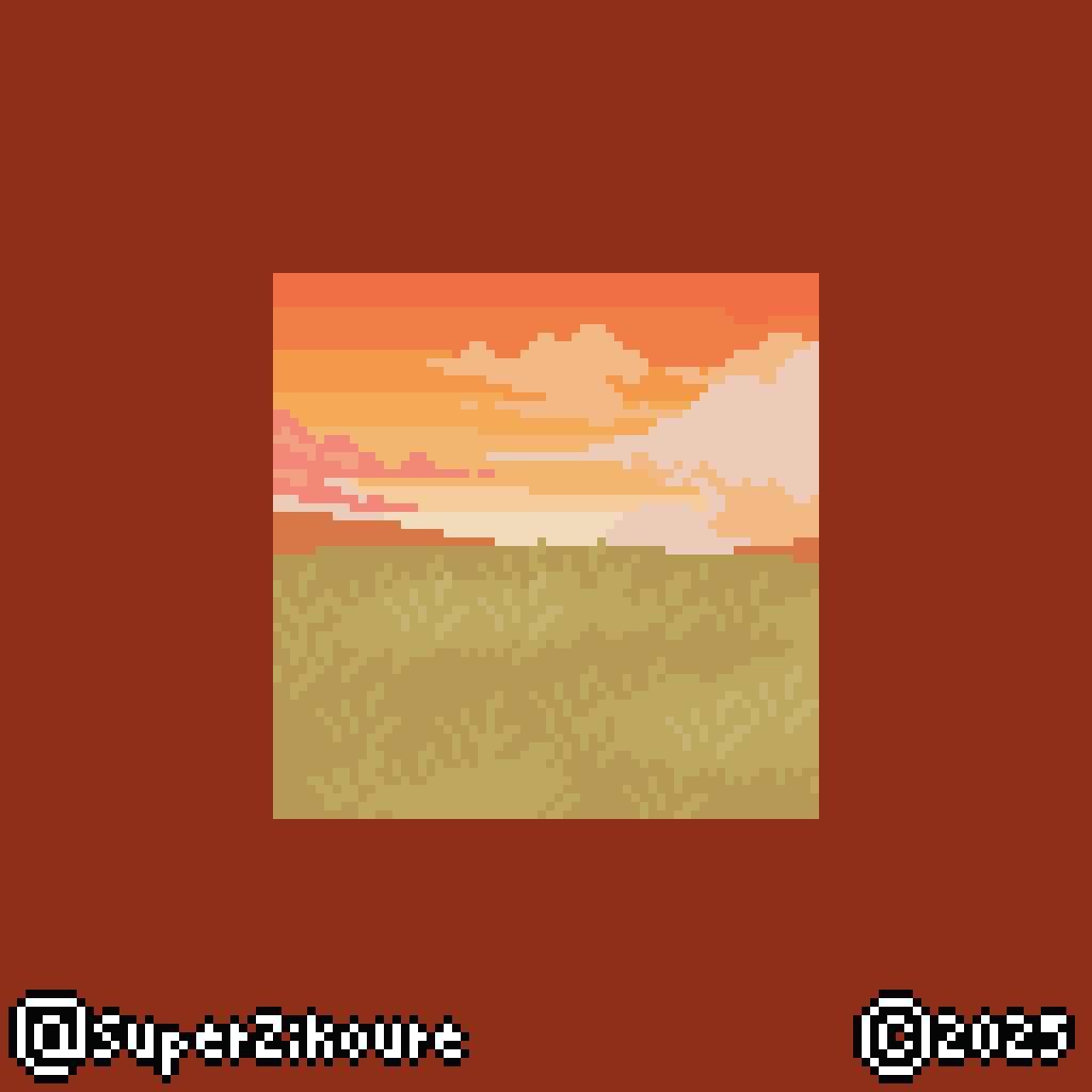 SuperZikoure's tweet photo. Day 237 : a little landscape for todayy
#pixelart #ドット絵 #art #dailies https://t.co/bShNrM2jcM