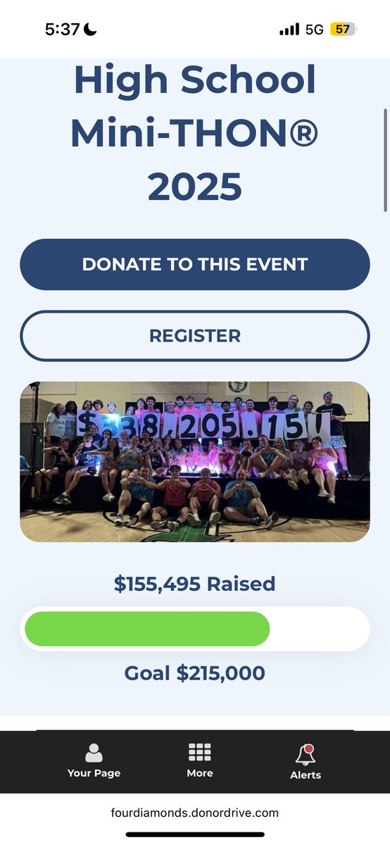 SFMiniTHON's tweet photo. 155k!! Keep pushing those donor drives. Lets get to 160k by tonight or tomorrow morning🩵💙💠 https://t.co/AgsKwGRWDG