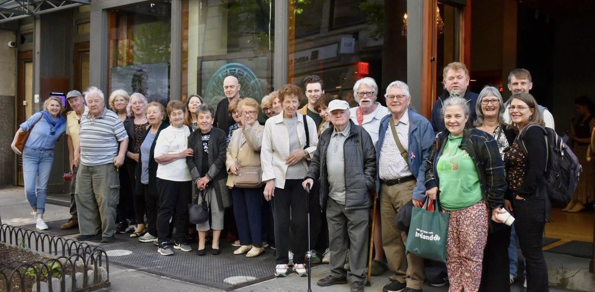 A fantastic afternoon with our retiree group at the brilliant “Irishtown” at the <a href="/IrishRep/">Irish Rep</a>. ☘️
