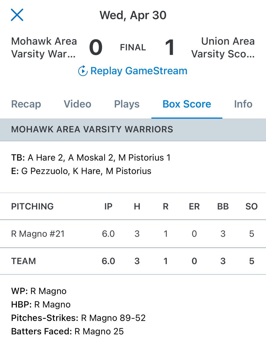 Lawrence County SportsNet (@lcsportsnet) on Twitter photo Two high-powered offenses against two of the best pitchers in the district! A pitchers’ duel ensued and resulted in a 1-0 win for Union 🥎 over Mohawk. Emily Ross scored the only (unearned) run of the game. <a href="/mia_preuhs2025/">Mia Preuhs</a> struck out FIFTEEN in as five-hit shutout. <a href="/ReaganMagno/">Reagan Magno | 2026</a> Two high-powered offenses against two of the best pitchers in the district! A pitchers’ duel ensued and resulted in a 1-0 win for Union 🥎 over Mohawk. Emily Ross scored the only (unearned) run of the game. <a href="/mia_preuhs2025/">Mia Preuhs</a> struck out FIFTEEN in as five-hit shutout. <a href="/ReaganMagno/">Reagan Magno | 2026</a>