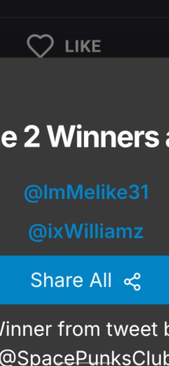 Congrats <a href="/ixWilliamz/">Caroline</a> <a href="/lmMelike31/">SonTech🌍</a> ! 🫳

drop in your sol addy in the comments 😉