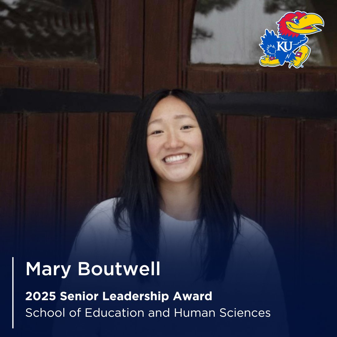🎉Congrats to Mary Boutwell for earning the 2025 Senior Leadership Award from the SOEHS! At KU, Mary assisted with JAPL research and served as the Treasurer of the KU Sport Science Club. She also serves as an assistant basketball coach at FSHS and continues towards becoming a PT!