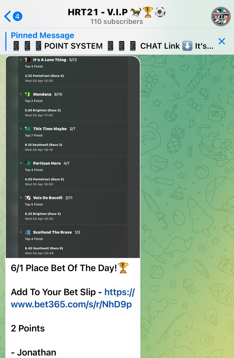 Jonathan_HRT21's tweet photo. Ended the month on a high NAP lands and a nice 6/1 Place Bet Of The Day 🏆

Join here for my NAP tomorrow 🤝 https://t.co/f8LsnNrdeE https://t.co/EqB78oUWtN