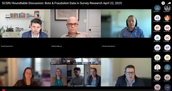 🧠 Dive into the challenges of modern survey research with our trainee, Sara Stretton, who recently participated in a compelling Roundtable Discussion on Bots &amp; Fraudulent Data last week!

Watch the full discussion: youtu.be/DVVuBFHdsKQ?si…