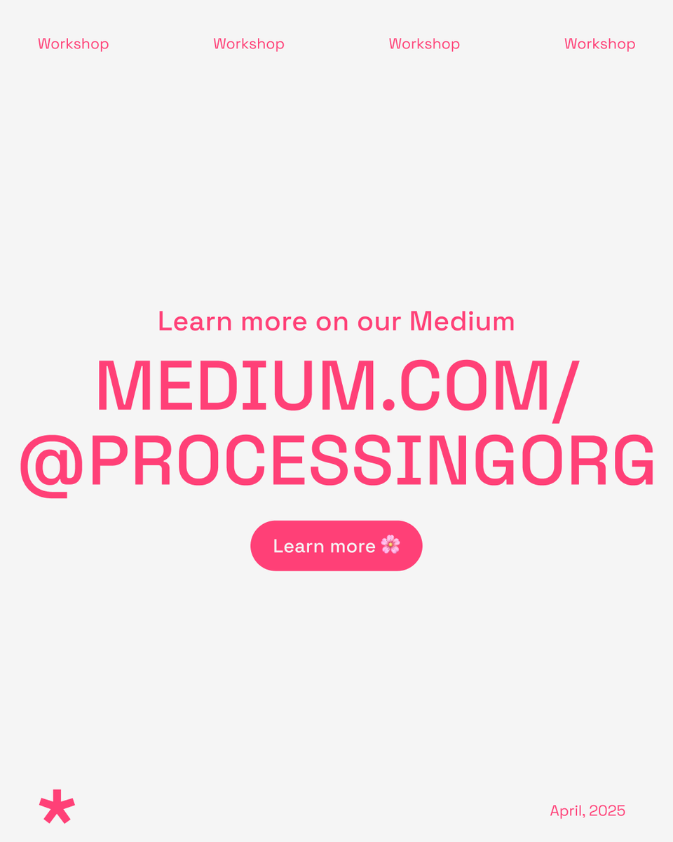Processing (@processingorg) on Twitter photo Are you an #artist, #coder, or learner interested in making meaningful contributions to #open-source? In this beginner-friendly workshop, Rachel Lim, the <a href="/p5xjs/">p5xjs</a> Editor Project Lead, will introduce open-source fundamentals! 🔗 RSVP: eventbrite.com/e/open-source-… Are you an #artist, #coder, or learner interested in making meaningful contributions to #open-source? In this beginner-friendly workshop, Rachel Lim, the <a href="/p5xjs/">p5xjs</a> Editor Project Lead, will introduce open-source fundamentals! 🔗 RSVP: eventbrite.com/e/open-source-…