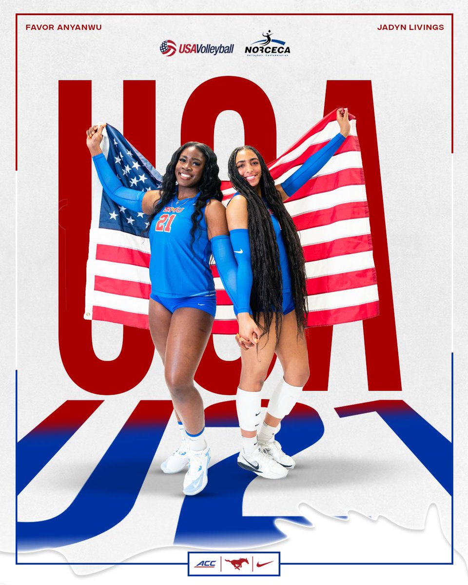 SMU Volleyball (@smuvolleyball) on Twitter photo ๐๐๐ ๐๐๐ ๐๐๐ญ๐ข๐จ๐ง๐๐ฅ ๐๐๐๐ฆ ๐บ๐ธ
Jadyn Livings & Favor Anyanwu were chosen to train as part of the U21 National Team in preparation for the 2025 NORCECA Womenโs Pan American Cup!
<a href="/favoranyanwu/">favoranyanwu</a> | <a href="/JadynL42/">Jadyn Livings</a> ๐๐๐ ๐๐๐ ๐๐๐ญ๐ข๐จ๐ง๐๐ฅ ๐๐๐๐ฆ ๐บ๐ธ
Jadyn Livings & Favor Anyanwu were chosen to train as part of the U21 National Team in preparation for the 2025 NORCECA Womenโs Pan American Cup!
<a href="/favoranyanwu/">favoranyanwu</a> | <a href="/JadynL42/">Jadyn Livings</a>