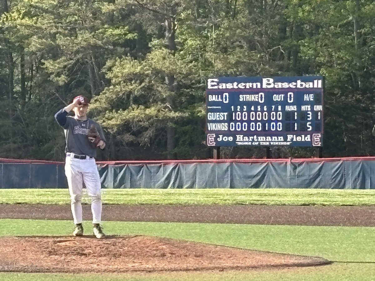 Eastern Vikings Baseball 2025 (@easterngameday) on Twitter photo ⚾️🔴Going to the 9th
Vikings had runners in scoring position last two innings but couldn’t capitalize.
🔴Eastern 1 Eustace 1
<a href="/easternviking/">Eastern Athletics & Activities</a> <a href="/easternbasebal1/">Eastern Baseball Alumni Page</a> <a href="/kminnicksports/">Kevin Minnick ⚾️🐶⚾️🐶⚾️</a> <a href="/McGurkSports/">Tom McGurk</a> <a href="/cbaker_nj/">Chris Baker</a> <a href="/sojerseysports/">SJ SportsTalk</a> ⚾️🔴Going to the 9th
Vikings had runners in scoring position last two innings but couldn’t capitalize.
🔴Eastern 1 Eustace 1
<a href="/easternviking/">Eastern Athletics & Activities</a> <a href="/easternbasebal1/">Eastern Baseball Alumni Page</a> <a href="/kminnicksports/">Kevin Minnick ⚾️🐶⚾️🐶⚾️</a> <a href="/McGurkSports/">Tom McGurk</a> <a href="/cbaker_nj/">Chris Baker</a> <a href="/sojerseysports/">SJ SportsTalk</a>