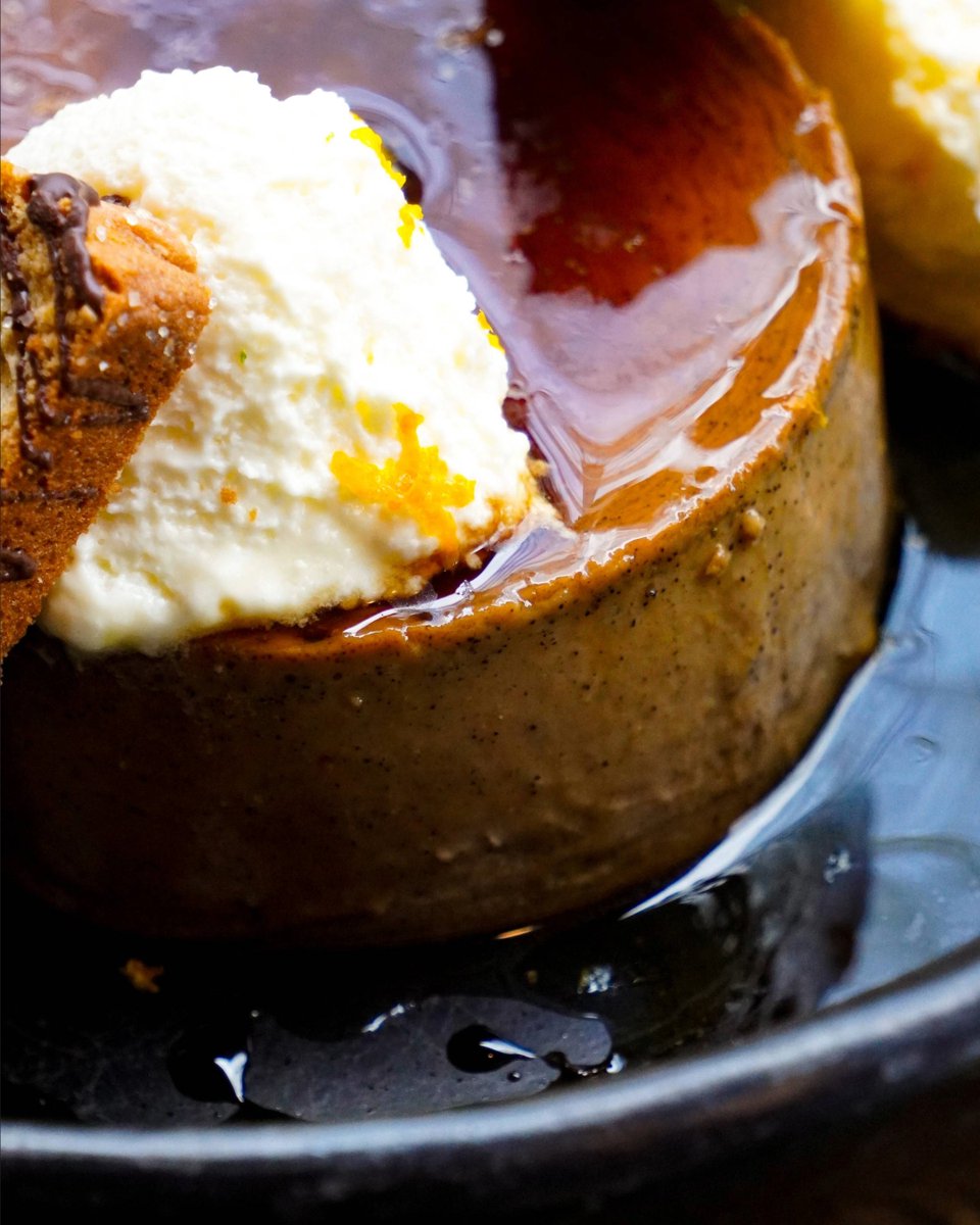 Don't finish your meal with a cup of coffee, turn to our newest seasonal flan: inspired and infused with the classic flavors of Mexican cafe de olla; canela, piloncillo, clove, star anise, and coffee.