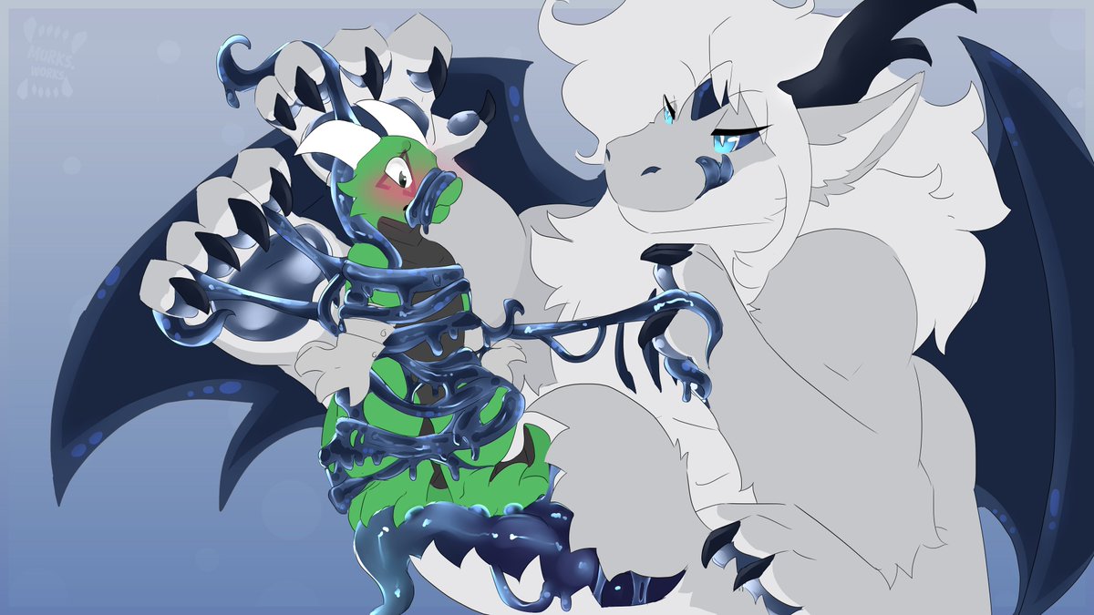 2/3 of a fun sequence featuring Zena and Sas! It looks like Zena's tail is going to enjoy quite a treat~!
#vore