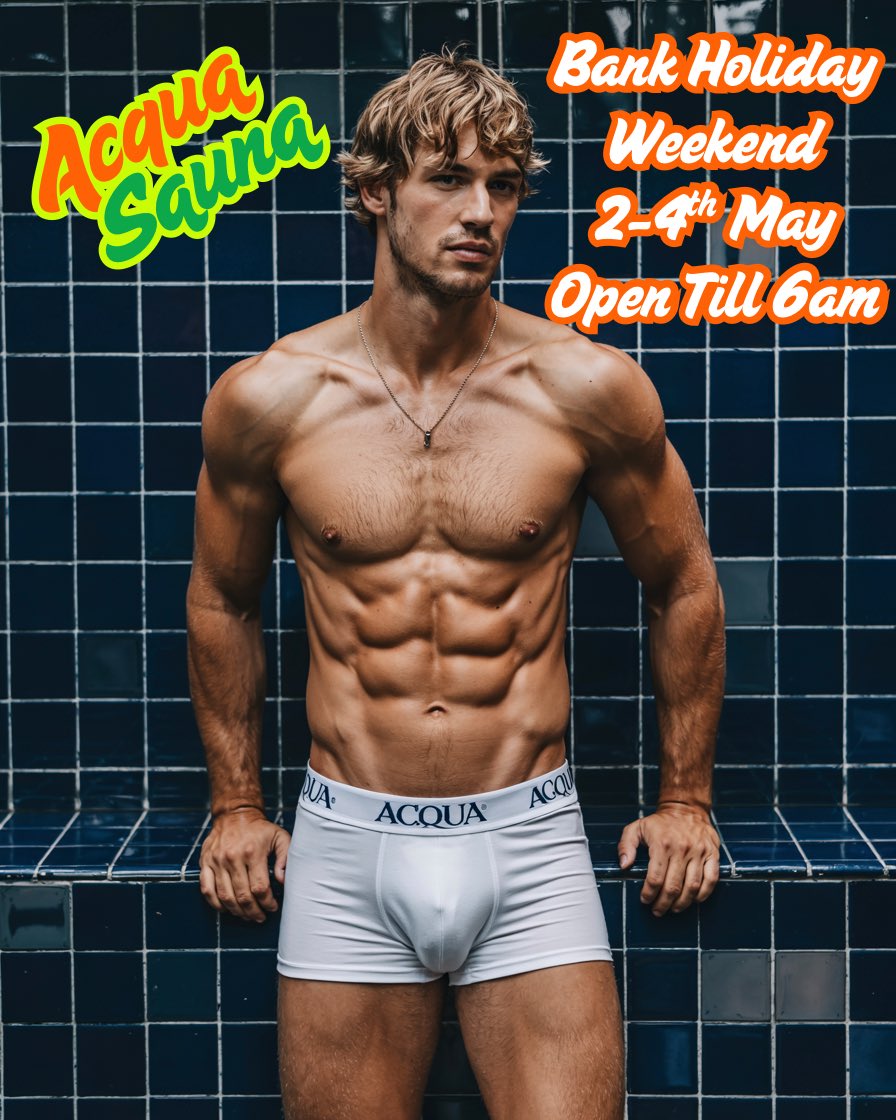 Bank Holiday Weekend just got hotter
Acqua Sauna is open till 6am this Fri, Sat &amp; Sun (2–4 May)
Steam, soak, and play all night long in Blackpool’s sexiest sauna
No judgement. No booking. Just come.
acquasaunas.com