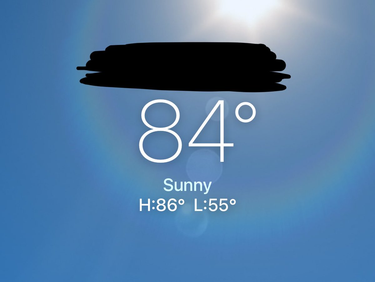Today is so unbelievably hot for this.