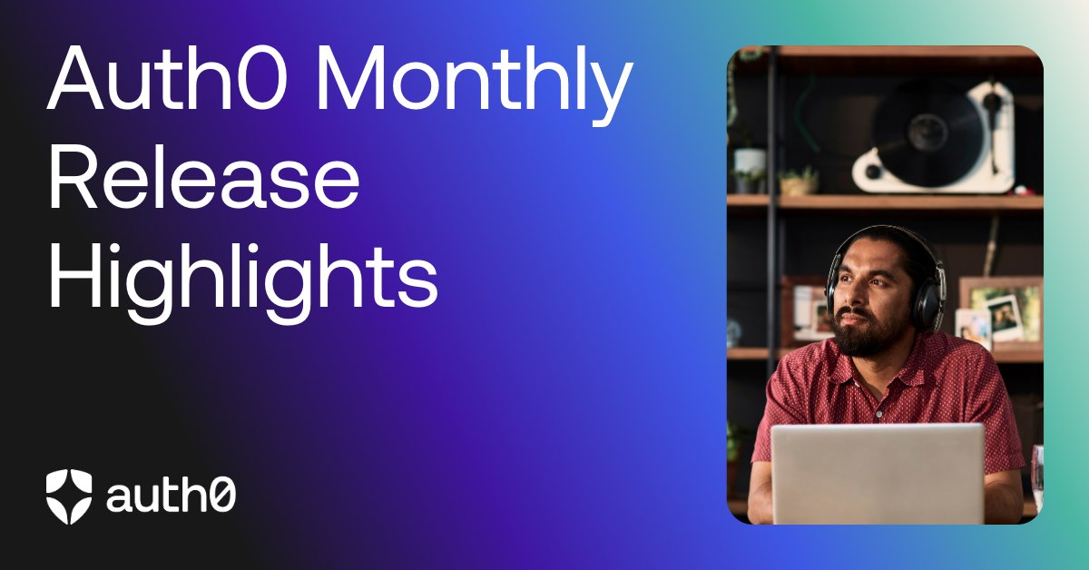 Auth0Community's tweet photo. Auth0's March release highlights are here!
Check out our latest Knowledge Article for a short video on new generally available and early access features: https://t.co/6crr1mO87Y
#Auth0community #Auth0help #Auth0support https://t.co/gXaUS4mnmC