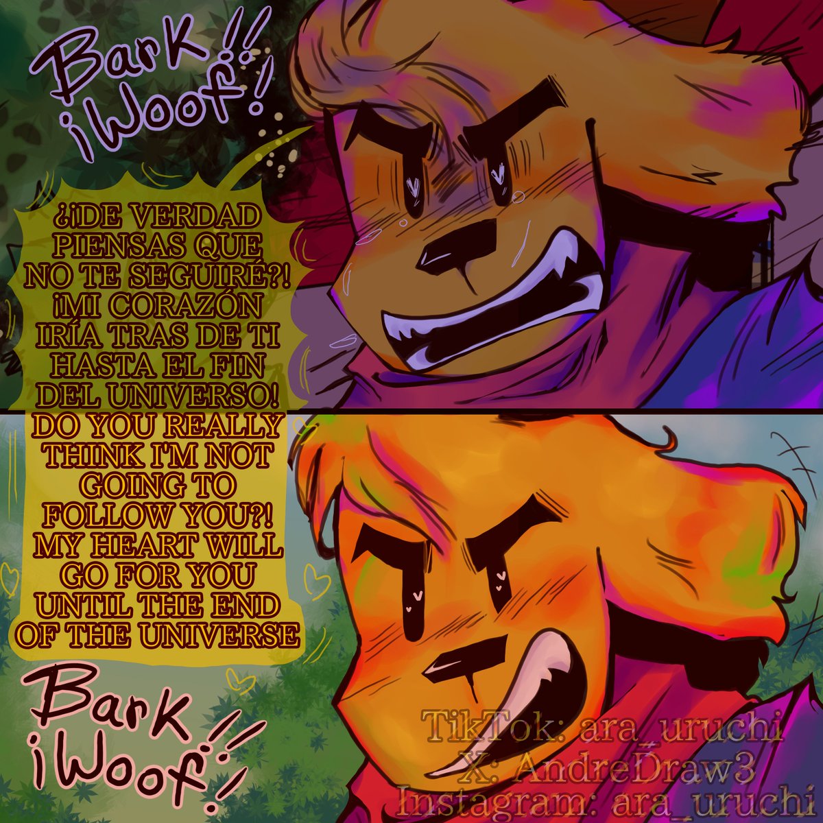 AndreDraw3's tweet image. "No te vayas" Querelles-AU 3/4
No re-subir el comic a ninguna plataforma, grax
#dogman #Petey #detey #dogmanau #dogmanxpetey